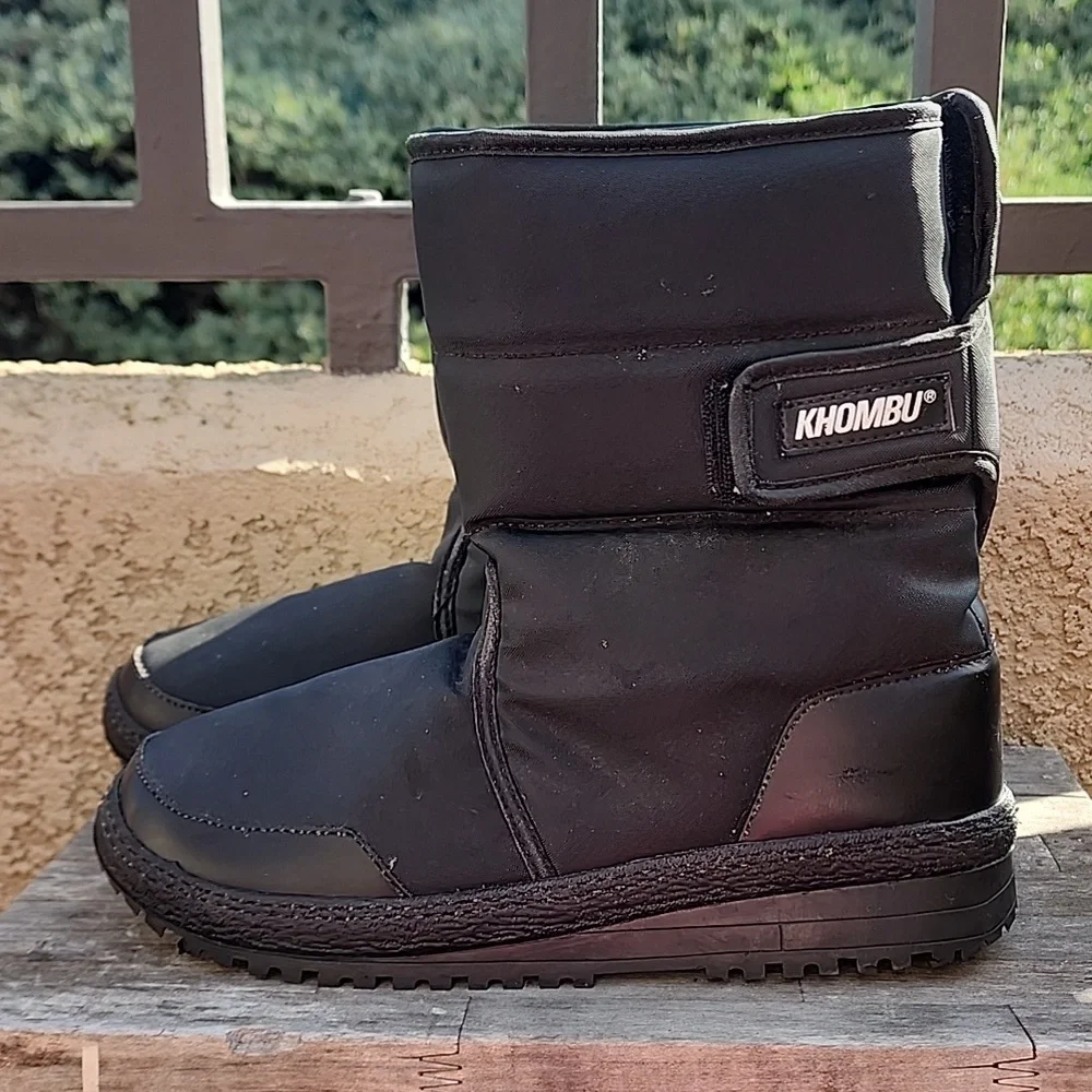 Khombu Snow Boots Black Size 10